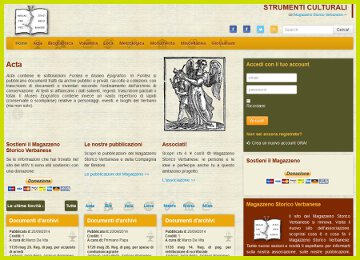 Strumenti del Magazzeno Storico Verbanese